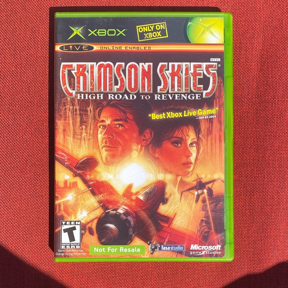 Microsoft Xbox Game - Crimson Skies High Road to Revenge